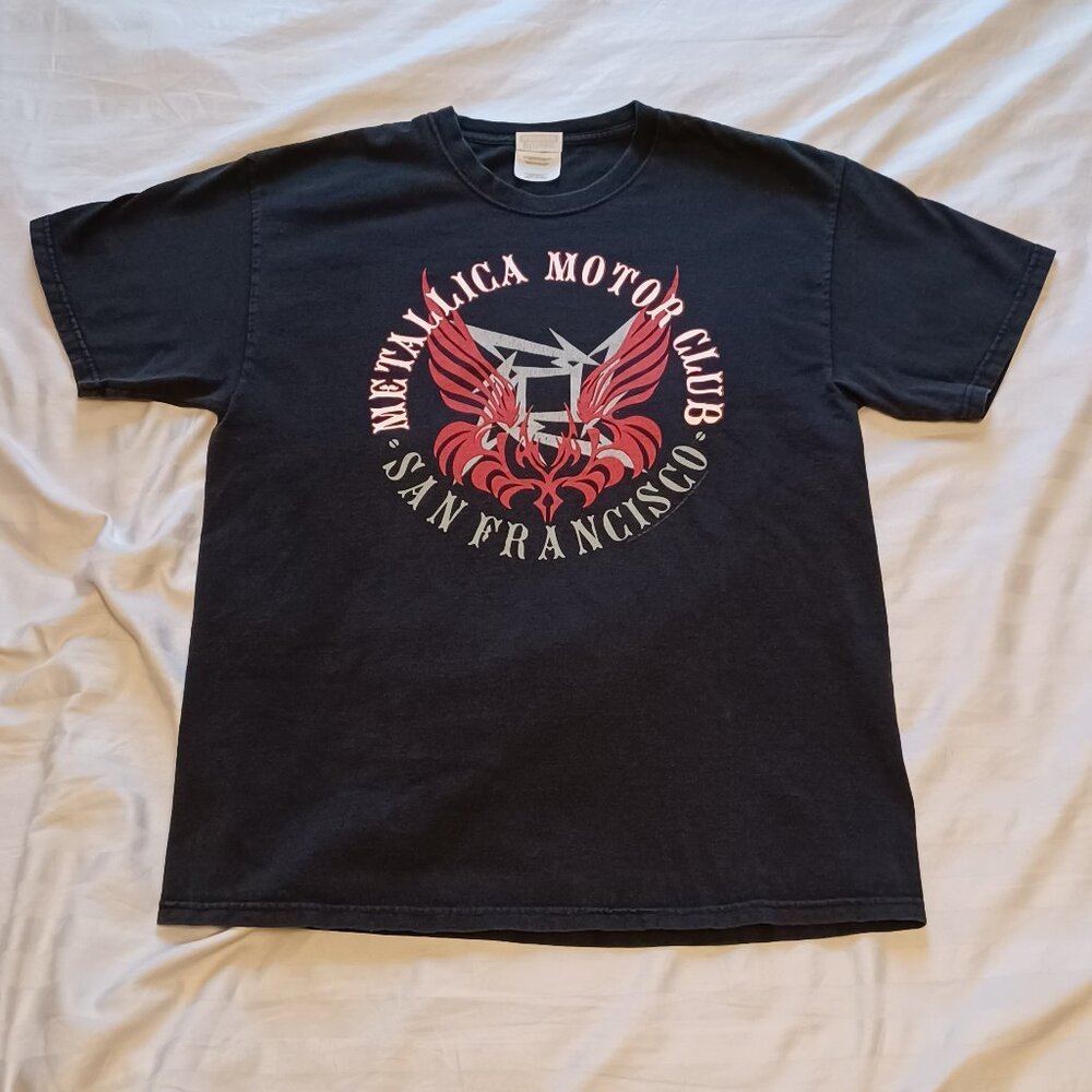 2005 Hanes Heavyweight Metallica Motor Club San Francisco Black T-Shirt Adult L